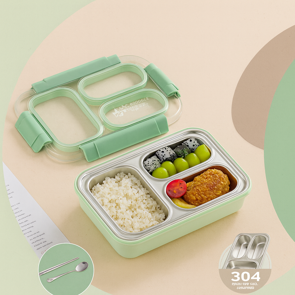 Kiwoo Bright Bite Bento Leak-Proof Lunch Box - KIQOO