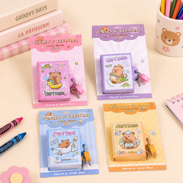 Kiwoo Capybara LockBook Diary - KIQOO