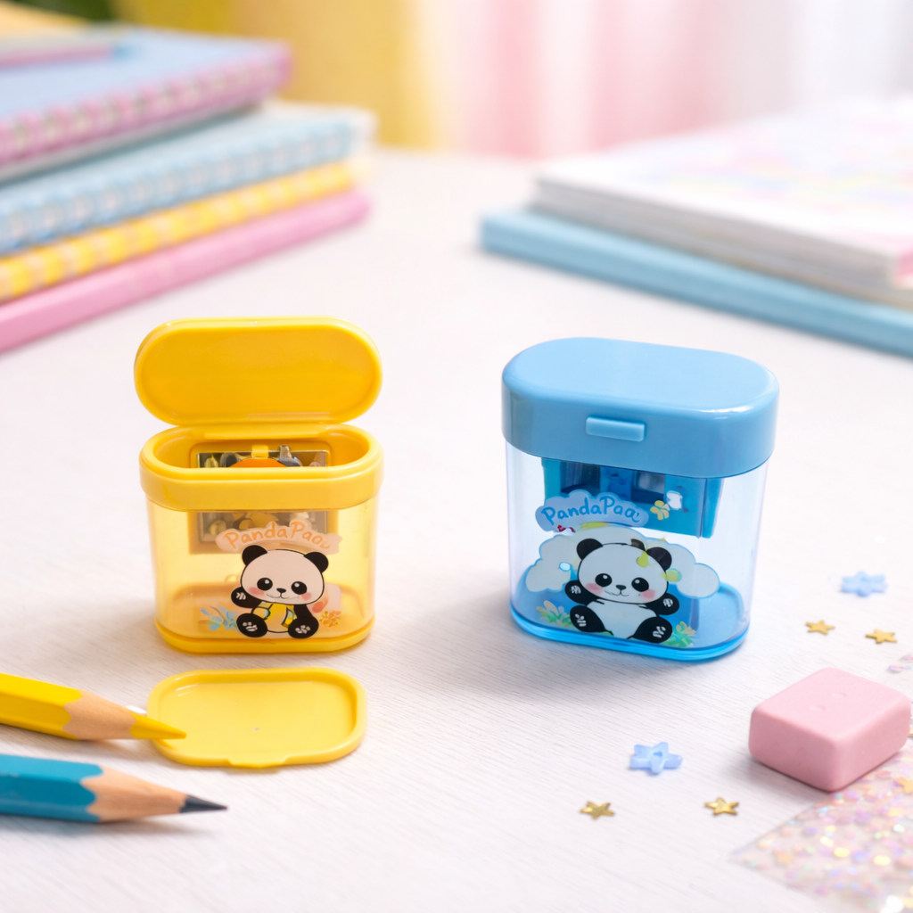 Kiwoo PandaPoint Dual Hole Sharpener 🐼✨ - KIQOO