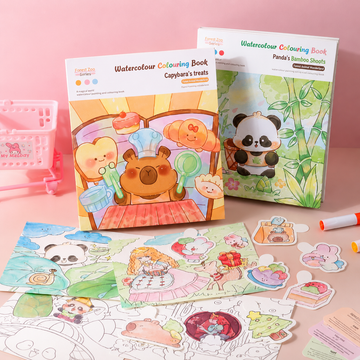 Kiwoo Colouring Book With Paints - KIQOO