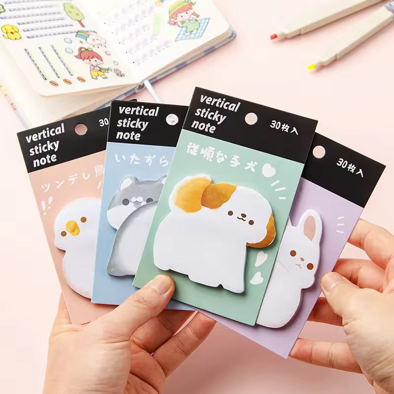 Kiwoo Animal Hug Sticky Notes π°πΆπ₯π± - KIQOO