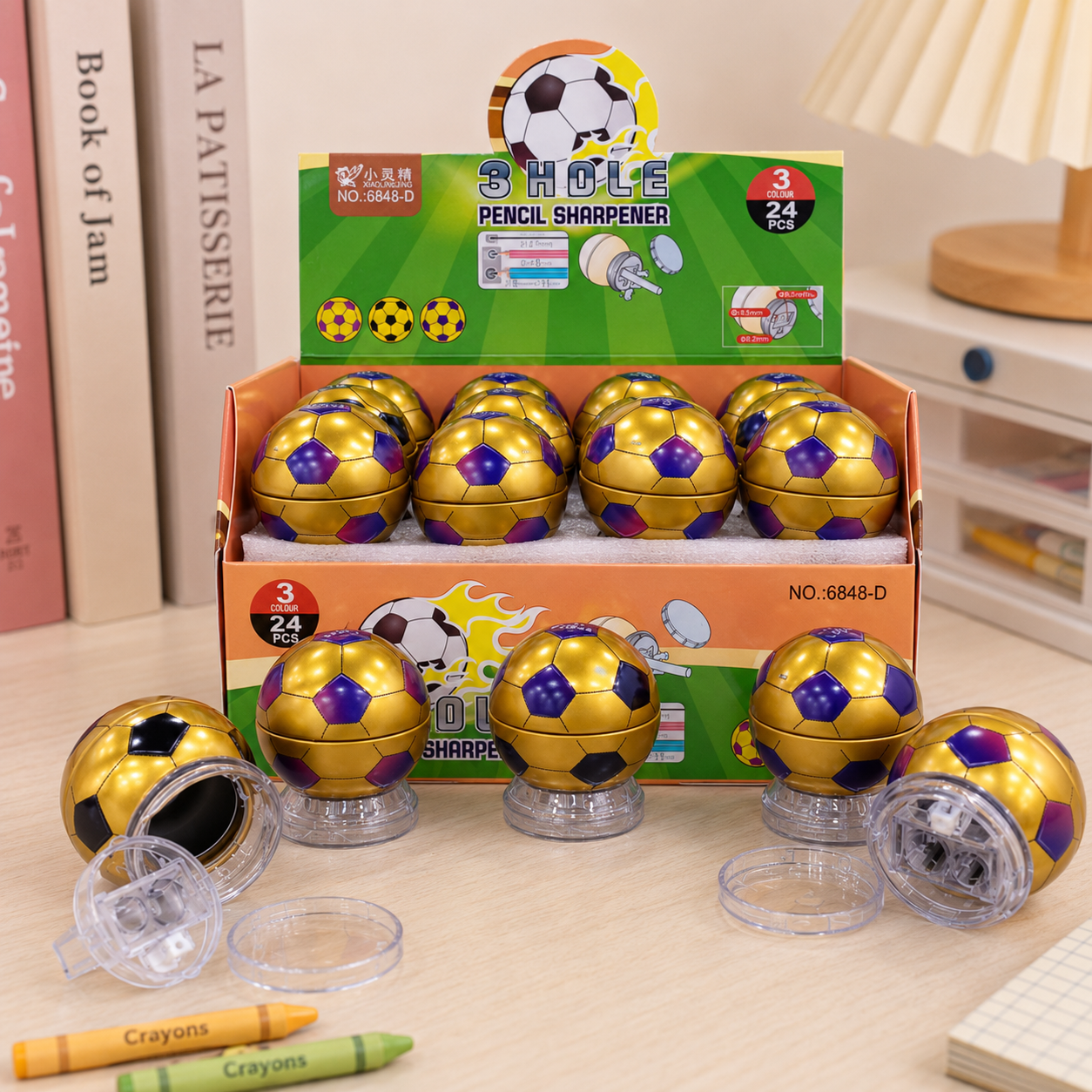 Kiwoo Football 3 Hole Metal Sharpener