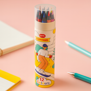 Kiwoo ColorBurst Pencils (12 Shades) 🌈✏️ - KIQOO