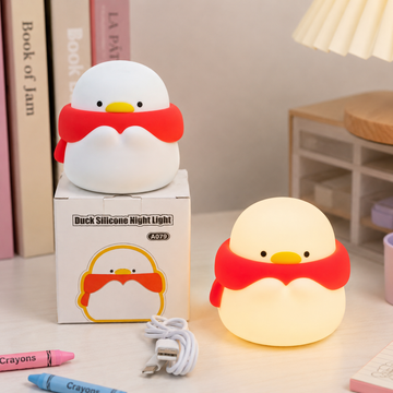 Kiwoo Mufler Duck Silicone Night Lamp - KIQOO