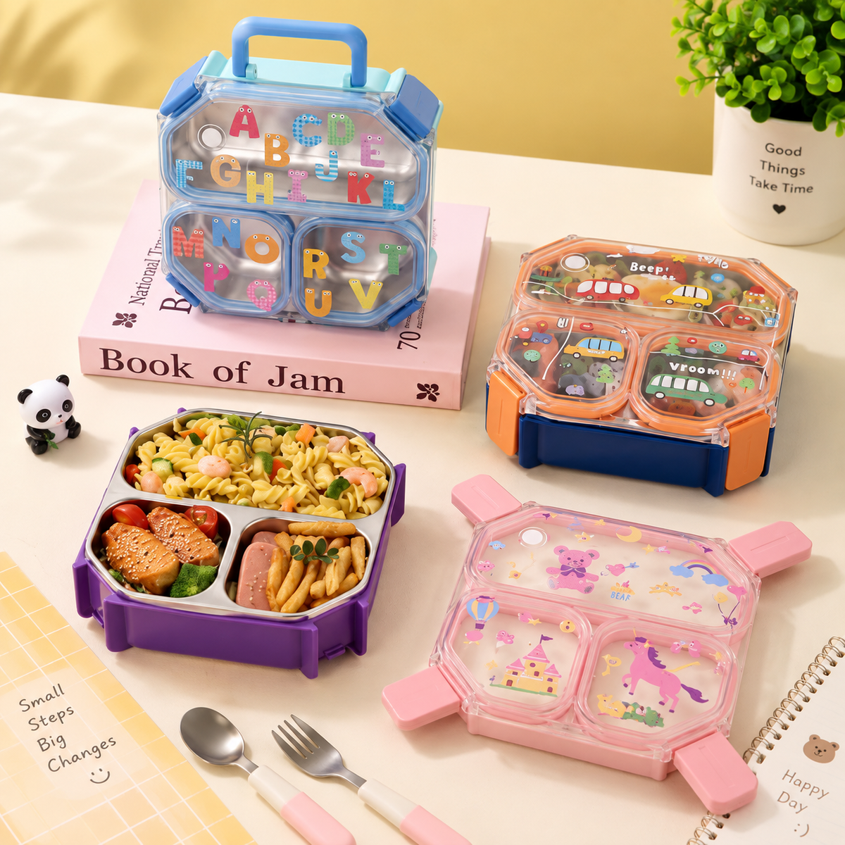 KIWOO Learn & Lunch Bento Box
