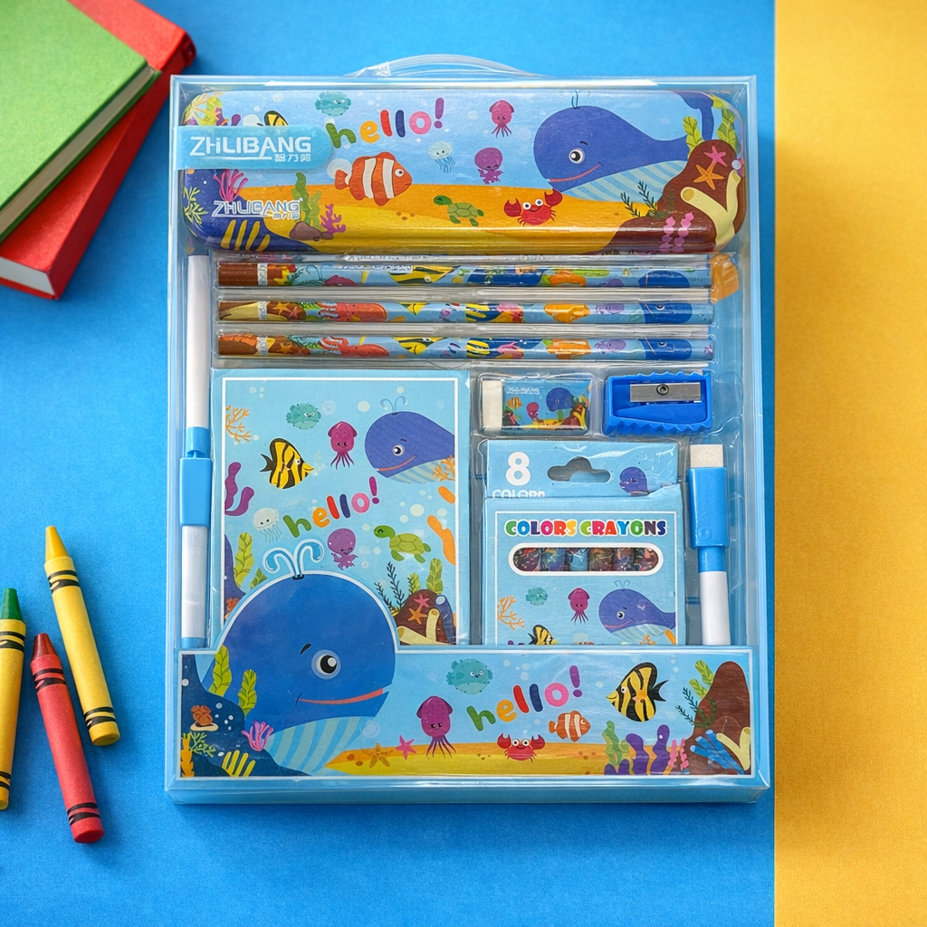 Kiwoo EduPlay Writing Board Stationery Set 📚✨ - KIQOO