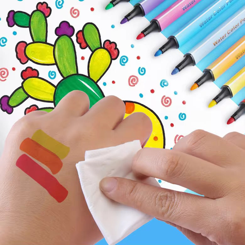 Kiwoo Washable Water Colour Pen Set 🎨💧 - KIQOO
