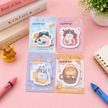 Kiwoo Meow Cat Sticky Notes (Pack of 2)