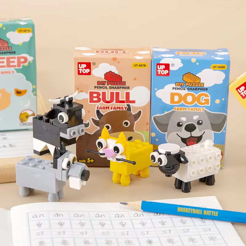 Kiwoo Build & Play DIY sharpener🦌🦒(Jungle Family) - KIQOO