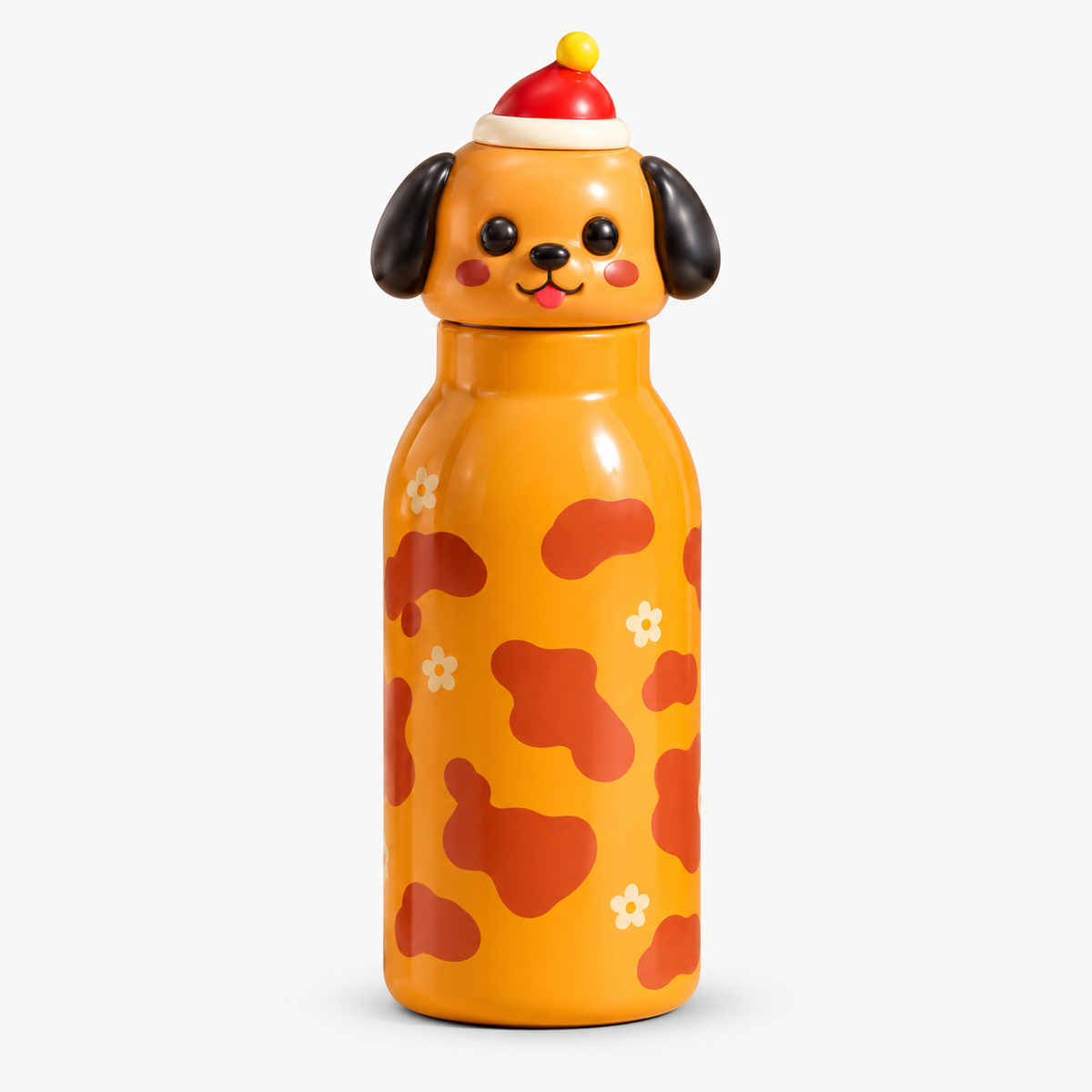 Kiwoo Brown Dog Animal Water Bottle