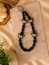 Kiwoo Noir Butterfly Beaded Bag Charm - KIQOO