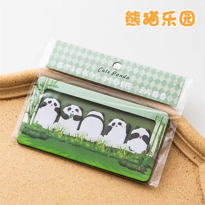 Kiwoo Animal Friends Bookmark sticky notes Set 🐶🐼✨ - KIQOO