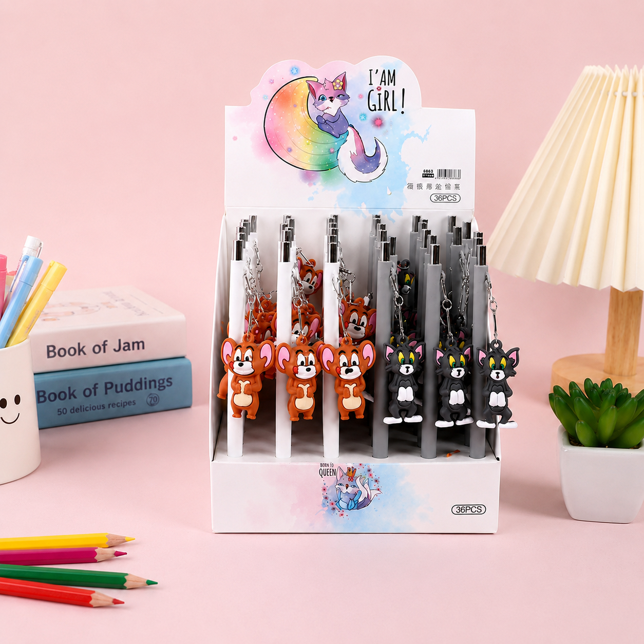 Kiwoo  tom and jerry hanging Mechanical Pencil 📚✨ - KIQOO