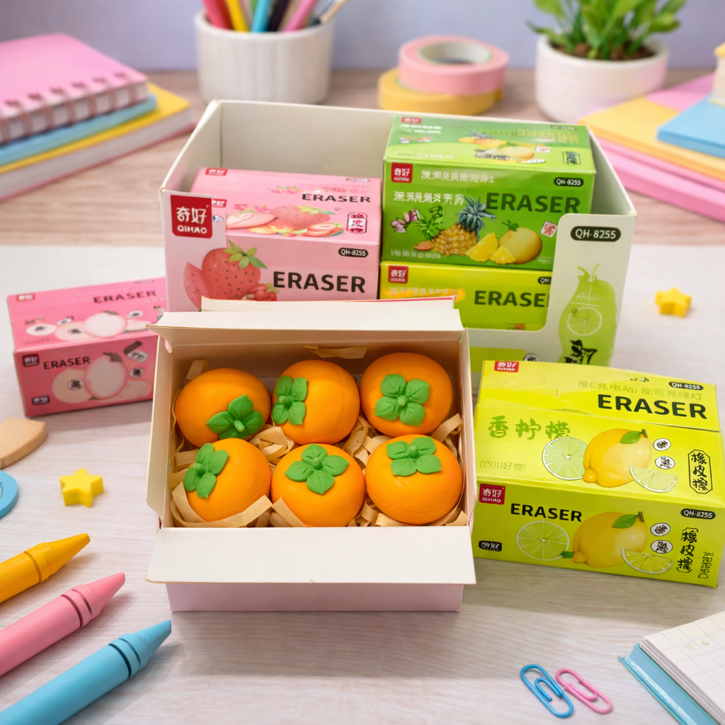 Kiwoo Fruit Carton Eraser (ASSORTED) - KIQOO