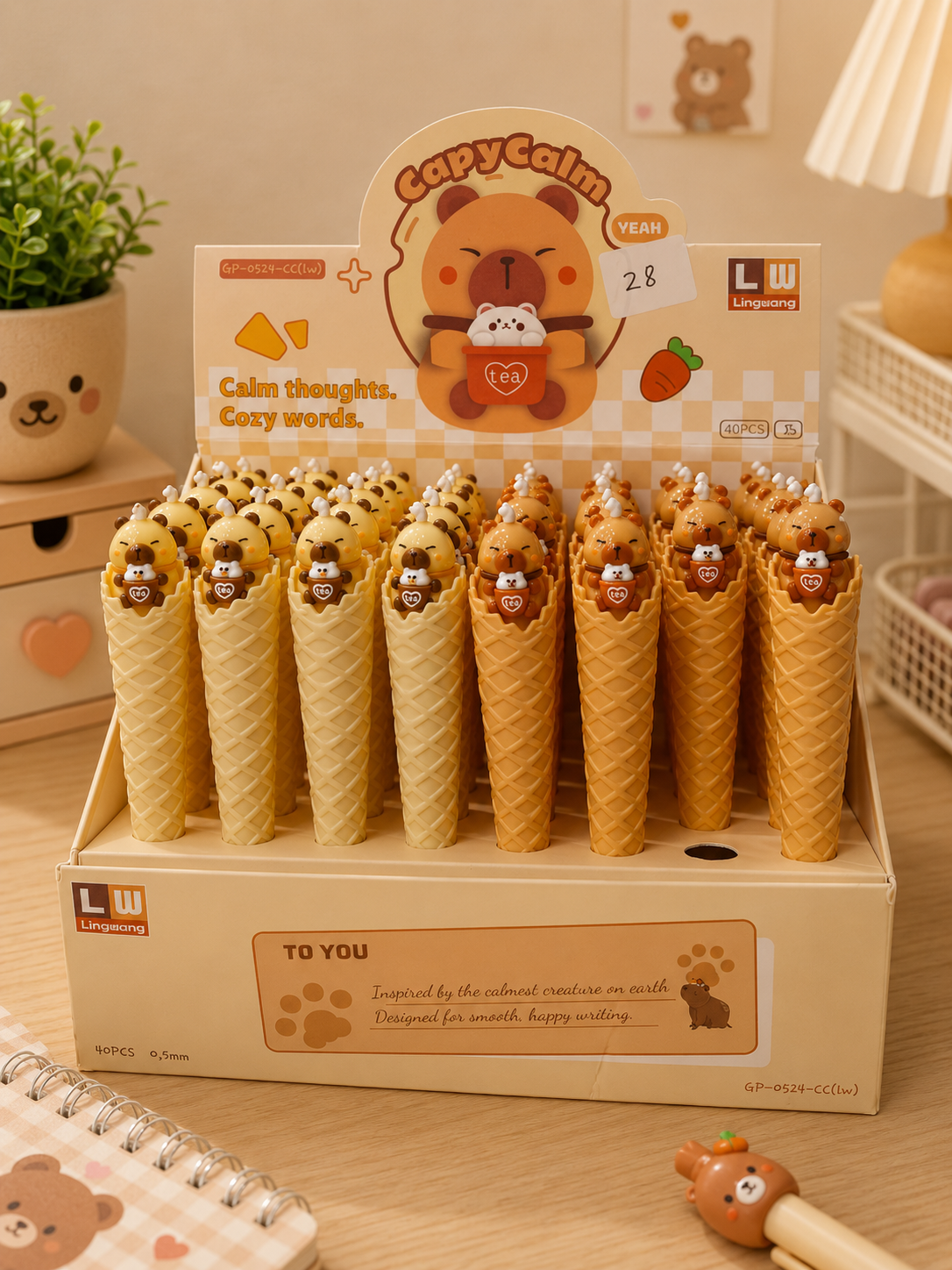 Kiwoo CapyCalm Ice Cream Gel Pen
