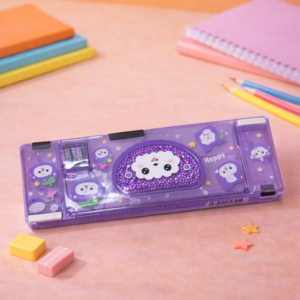 Kiwoo Cute Pop Magnetic Pencil Box 🎒✨ - KIQOO