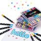 Kiwoo Galaxy Glitter Brush Pens (PACK OF 12) - KIQOO