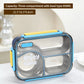 Kiwoo Stainless Steel 3-Compartment Lunch Box