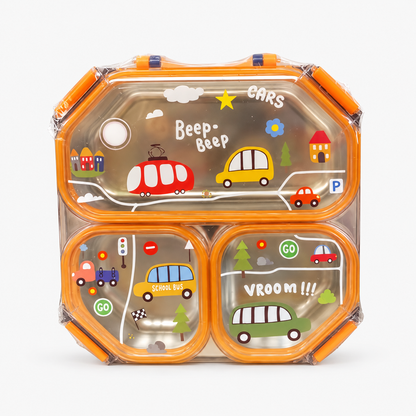 Kiwoo Alphabet magic square Lunch Box Orange