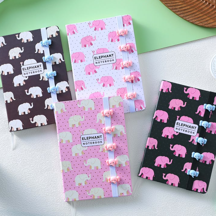 Kiwoo Elephant Charm Notebook - KIQOO