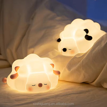 Kiwoo Sleeping Sheep Silicone Night Lamp - KIQOO