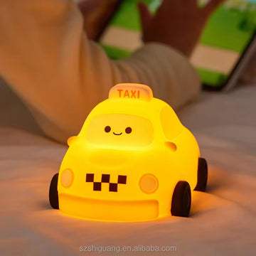 Kiwoo Taxi Glow Silicone Night Lamp 🚕💛 - KIQOO