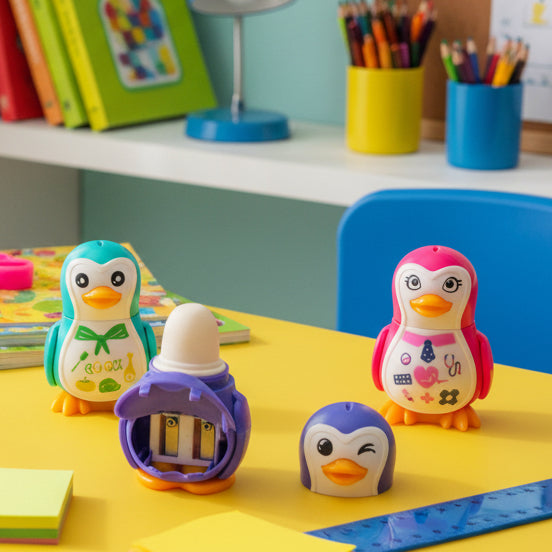 Kiwoo Penguin Eraser Sharpener 🐧🖋️ - KIQOO