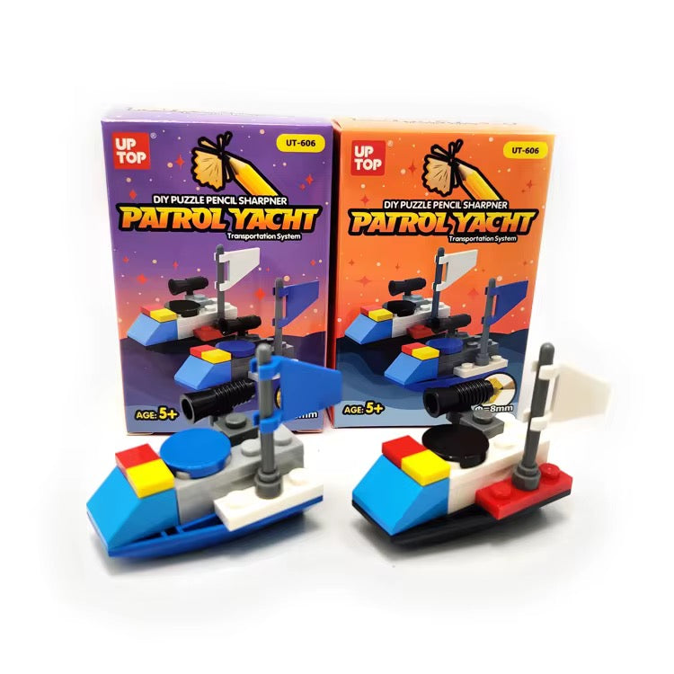 Kiwoo Lego Boat Sharpener 🚤✏️
 (Patrol Yacht) - KIQOO