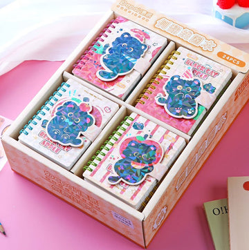 Kiwoo Black Cat Mini Spiral Notebook - KIQOO