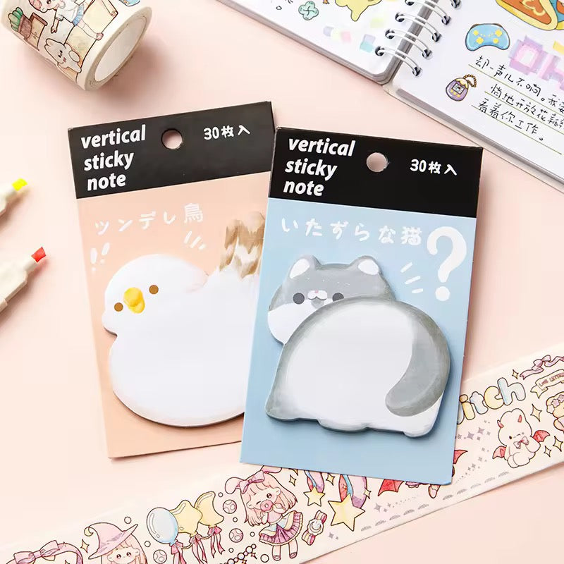 Kiwoo Animal Hug Sticky Notes 🐰🐶🐥🐱 - KIQOO