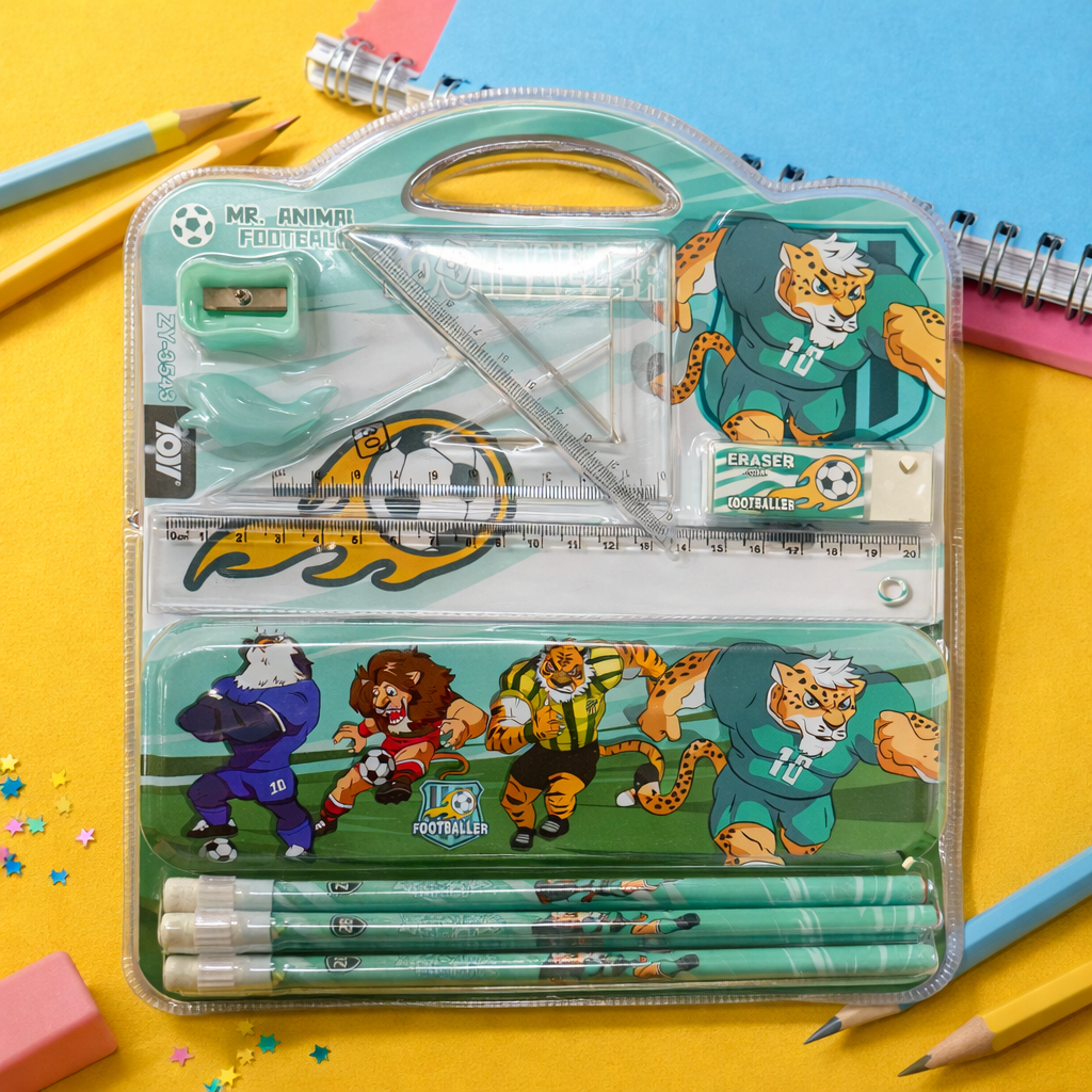 Kiwoo GoalChamp Football Stationery Set ⚽✨ - KIQOO