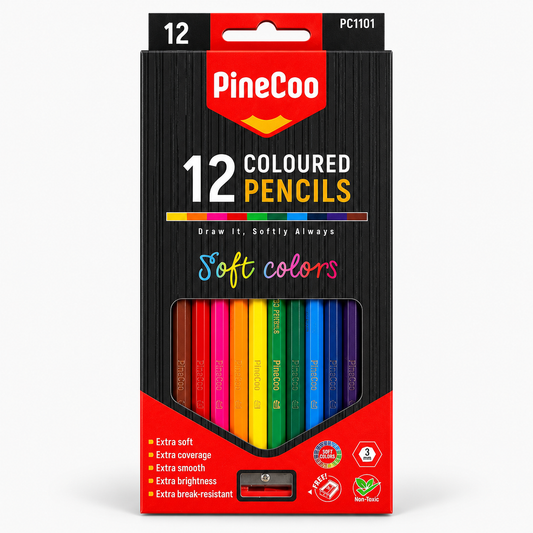 Kiwoo 12 Coloured Pencils Box