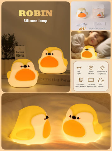 Kiwoo Robin Silicone Night Lamp - KIQOO