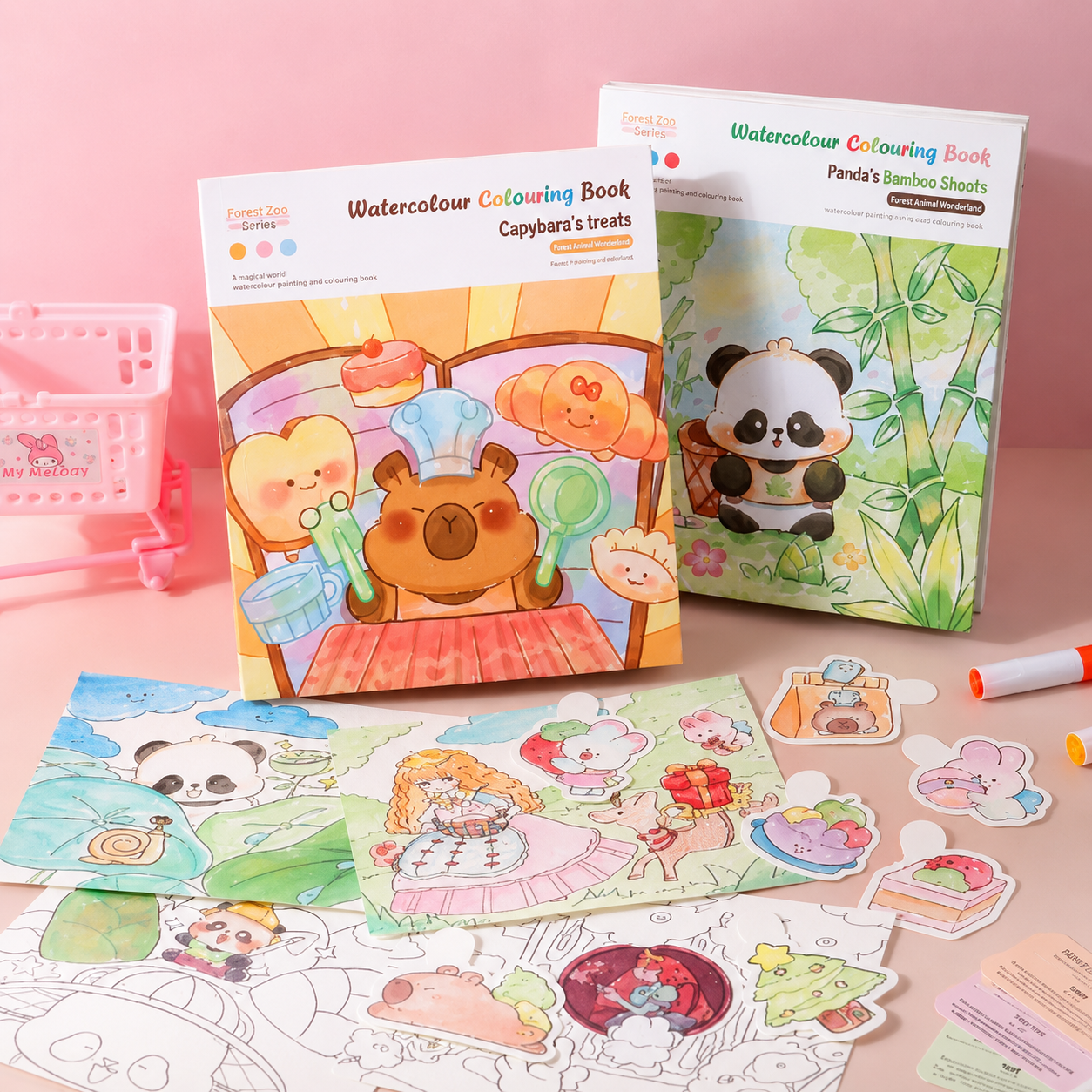 Kiwoo Colouring Book With Paints - KIQOO