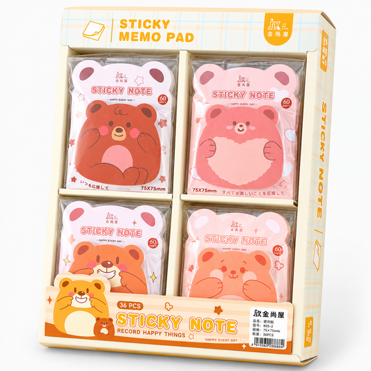 Kiwoo Red Bear Sticky notes