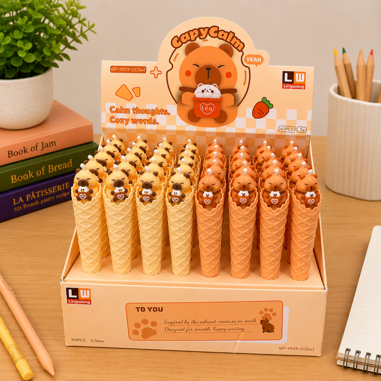 Kiwoo CapyCalm Ice Cream Gel Pen