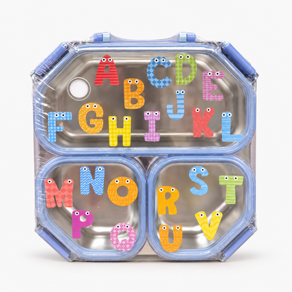 Kiwoo Alphabet magic square Lunch Box Orange