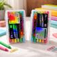 Kiwoo Galaxy Glitter Brush Pens (PACK OF 12) - KIQOO