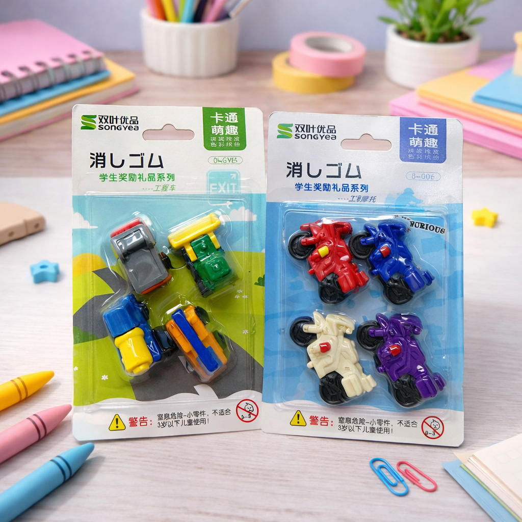 Kiwoo SpeedRider Vehicle Eraser Pack - KIQOO