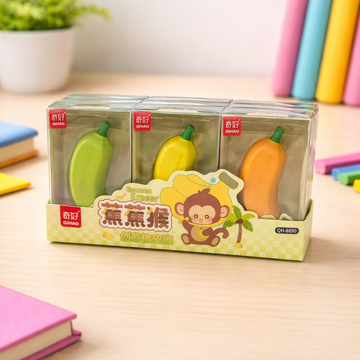 Kiwoo FruityFun Banana Eraser. - KIQOO
