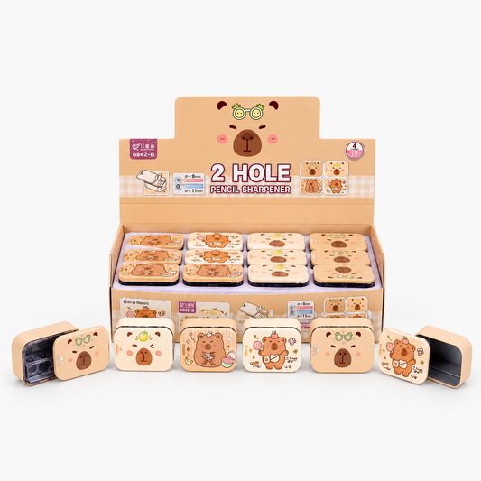 Kiwoo Bear Metal Dual-Hole Pencil Sharpener