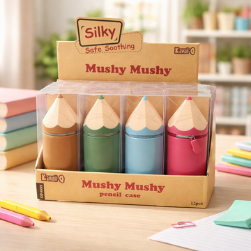 Kiwoo Pencil Shape Silicone Pencil Pouch - KIQOO
