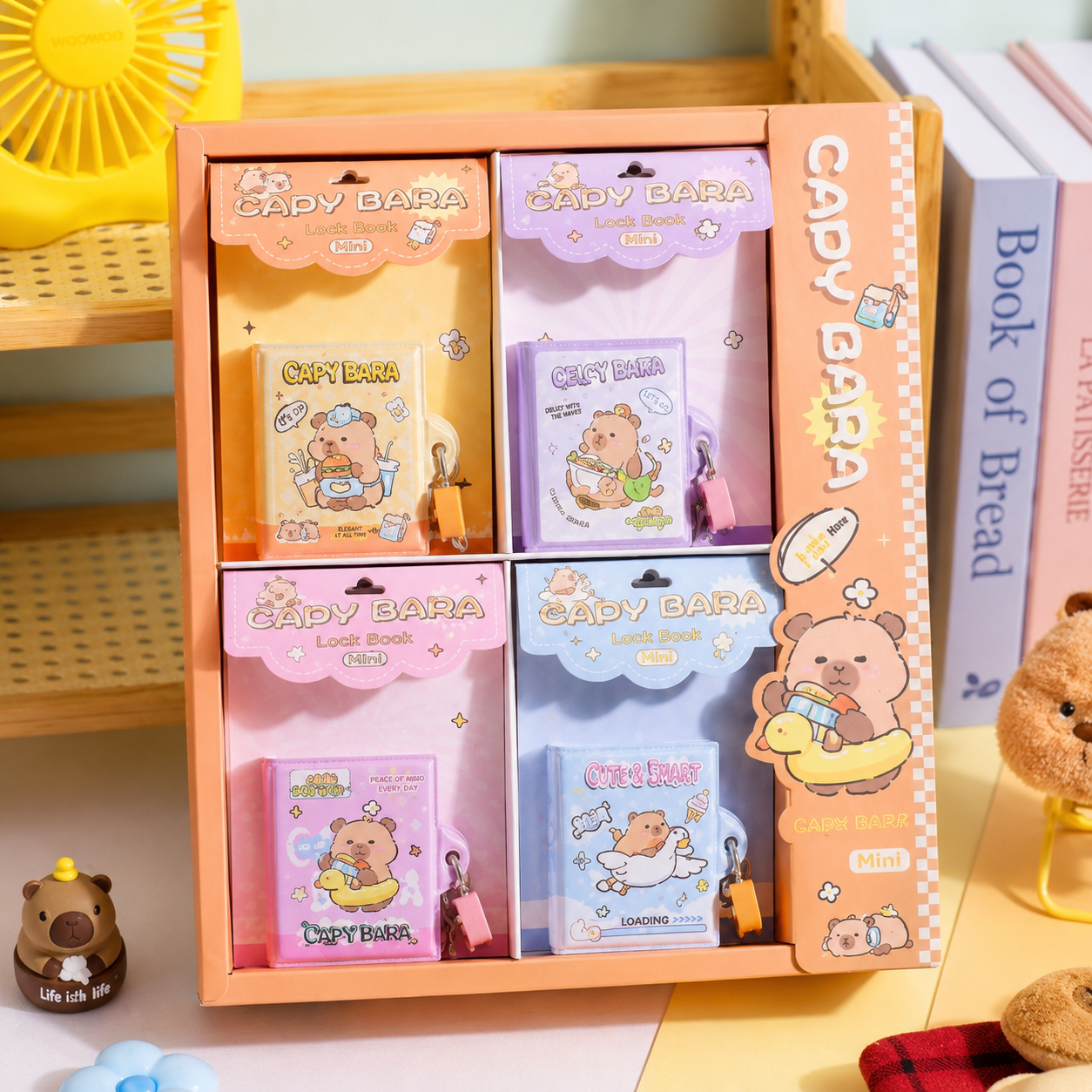 Kiwoo Capybara LockBook Diary - KIQOO