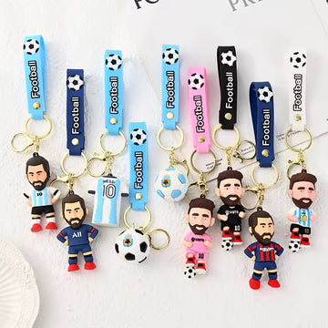 Kiwoo Soccer Players Keychain and Bag Charms - KIQOO