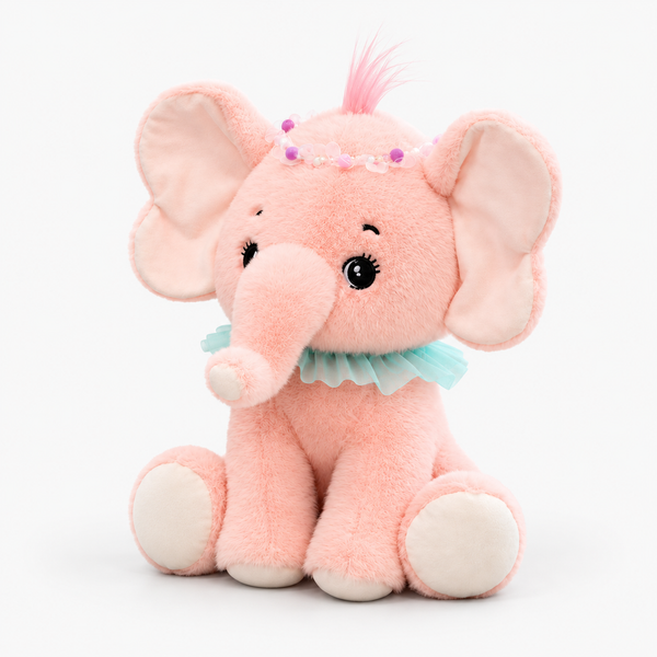Kiwoo Pink Elephant Soft Toy