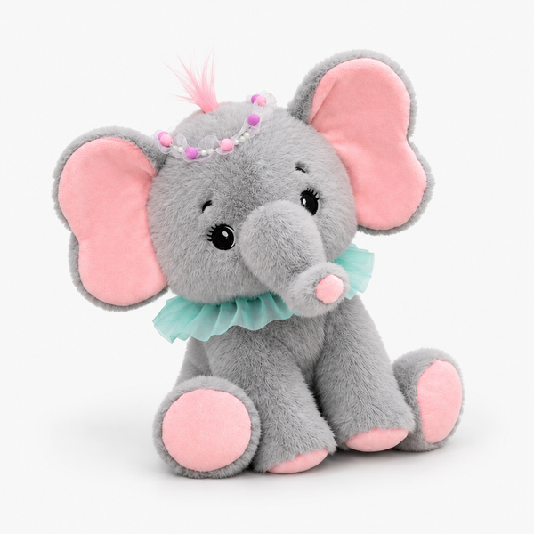 Kiwoo Grey Elephant Soft Toy