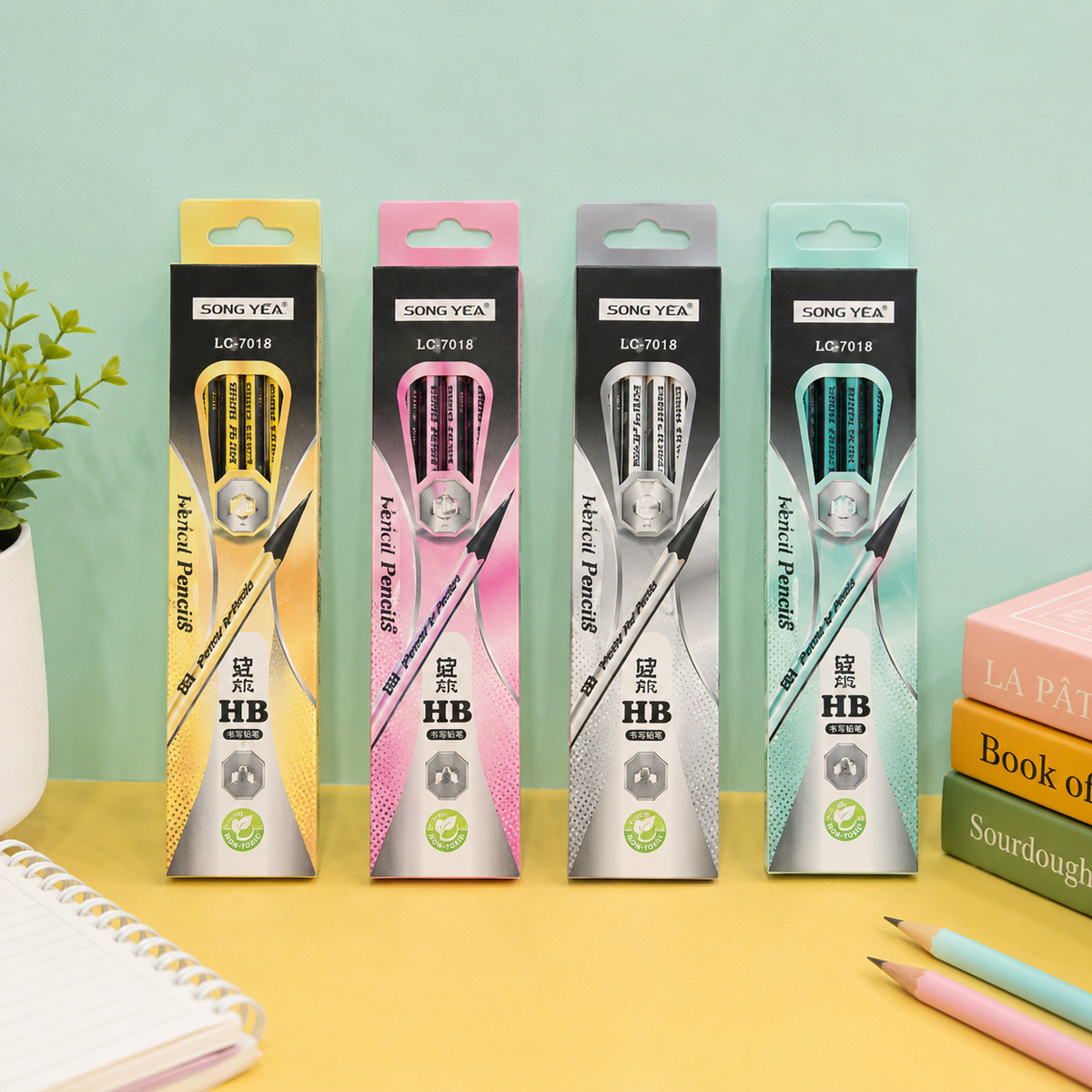 Kiwoo HB Metallic Pencils