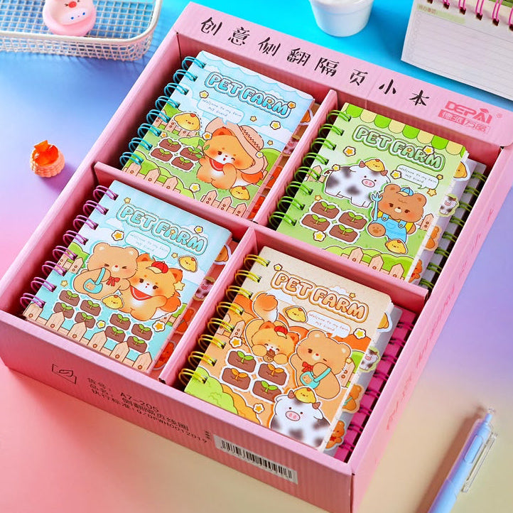 Kiwoo Pet Farm Mini Spiral Notebook - KIQOO