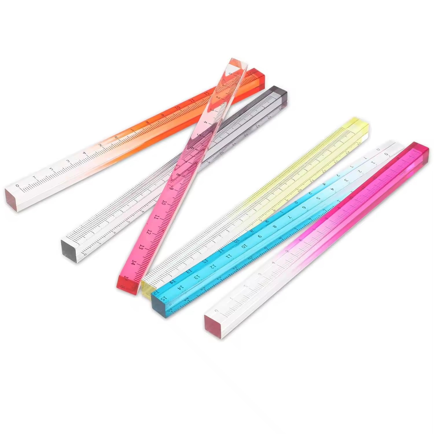 Kiwoo Square Crystal Rulers 🖋️📏 - KIQOO