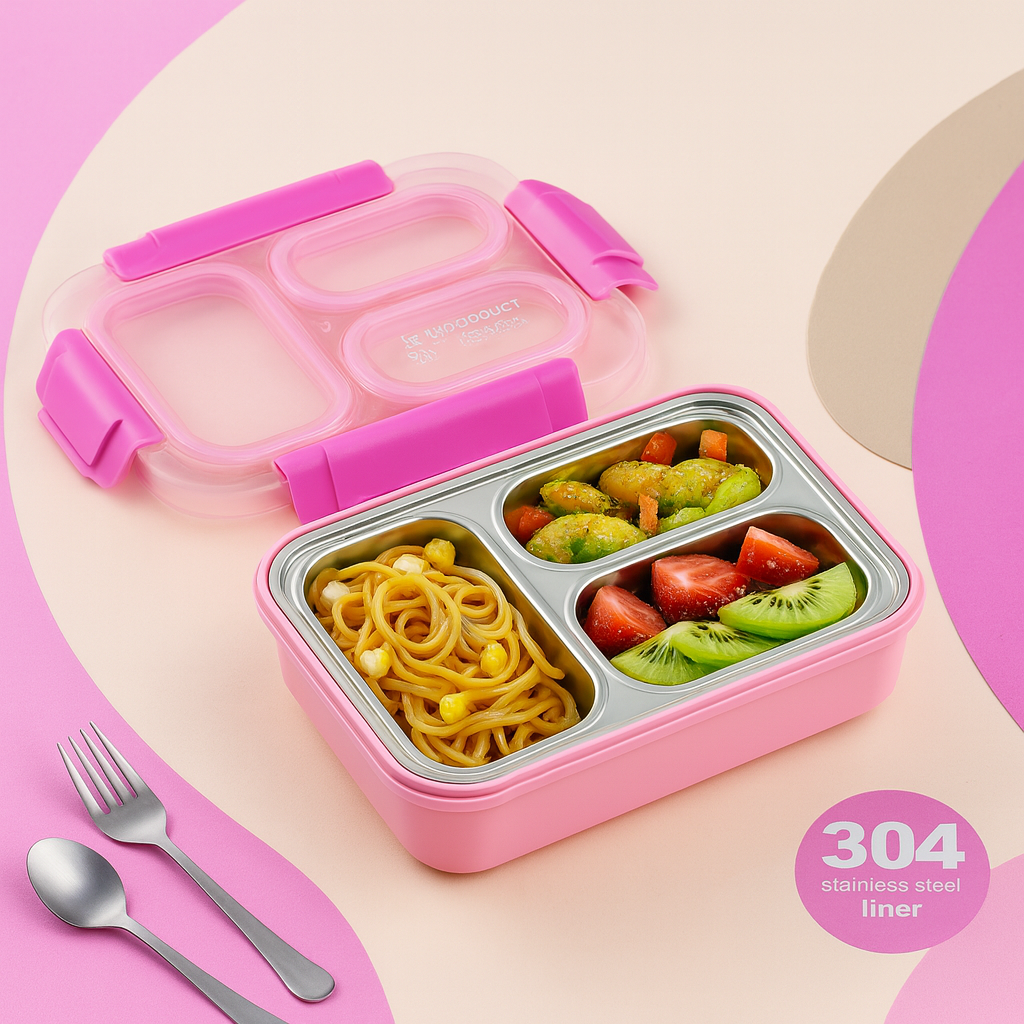 Kiwoo Bright Bite Bento Leak-Proof Lunch Box - KIQOO